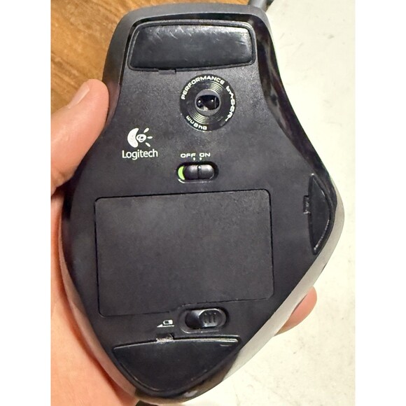 Logitech M-RCR147 Black 10-Button 2.4GHz Bluetooth Wireless Cordless Laser Mouse - Picture 6 of 12